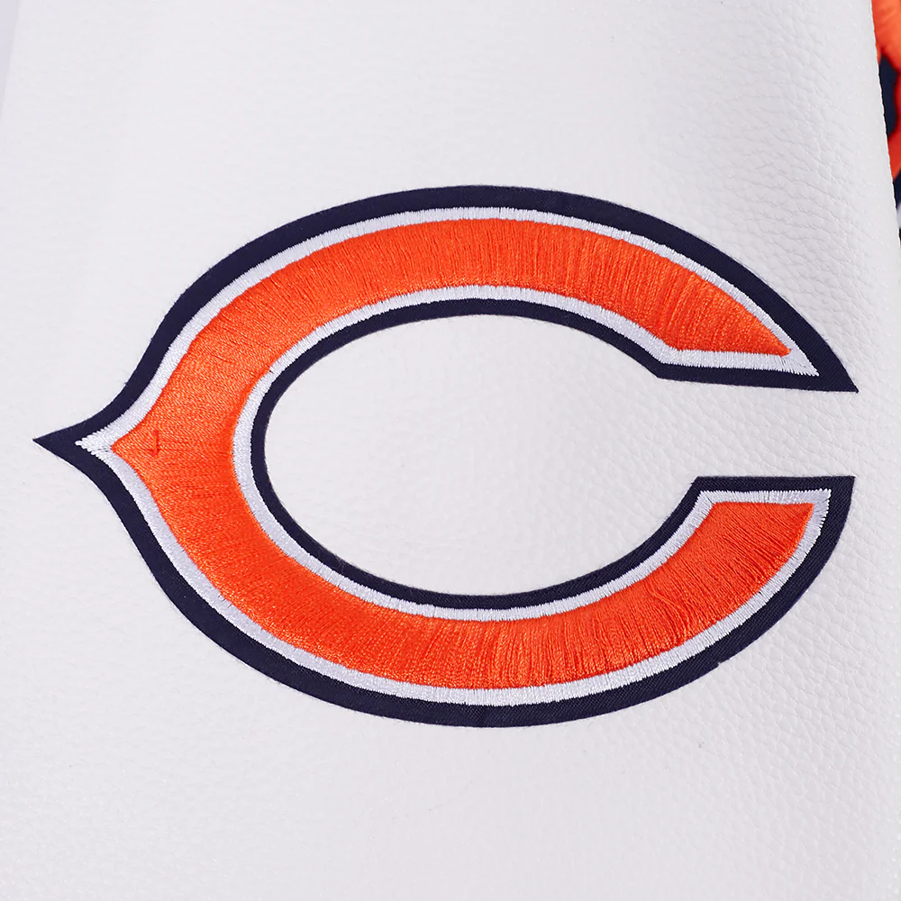 NFL CHICAGO BEARS DAY ONE MEN'S VARSITY JACKET (MIDNIGHT NAVY/ORANGE/MIDNIGHT NAVY) - Image 6