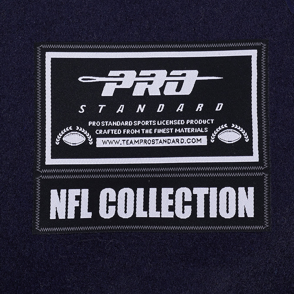 NFL CHICAGO BEARS DAY ONE MEN'S VARSITY JACKET (MIDNIGHT NAVY/ORANGE/MIDNIGHT NAVY) - Image 8