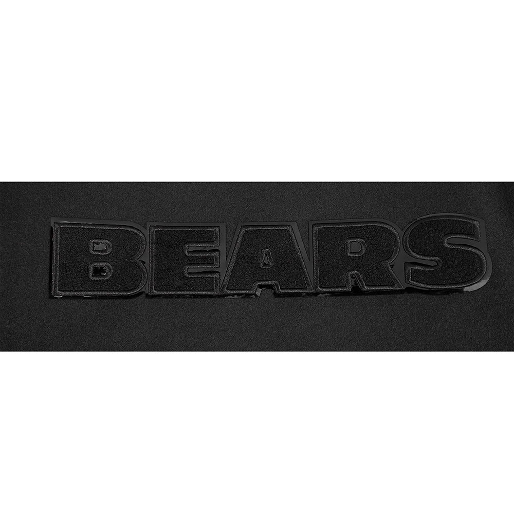 NFL CHICAGO BEARS TRIPLE BLACK LOGO MEN'S VARSITY JACKET (TRIPLE BLACK) - Image 9