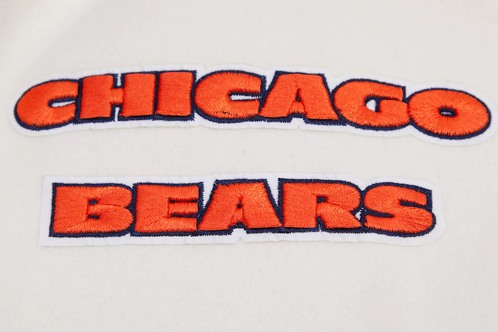 NFL CHICAGO BEARS RETRO CLASSIC MEN'S RIB WOOL VARSITY JACKET (EGGSHELL/MIDNIGHT NAVY) - Image 10