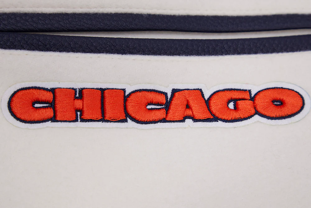NFL CHICAGO BEARS RETRO CLASSIC MEN'S RIB WOOL VARSITY JACKET (EGGSHELL/MIDNIGHT NAVY) - Image 11