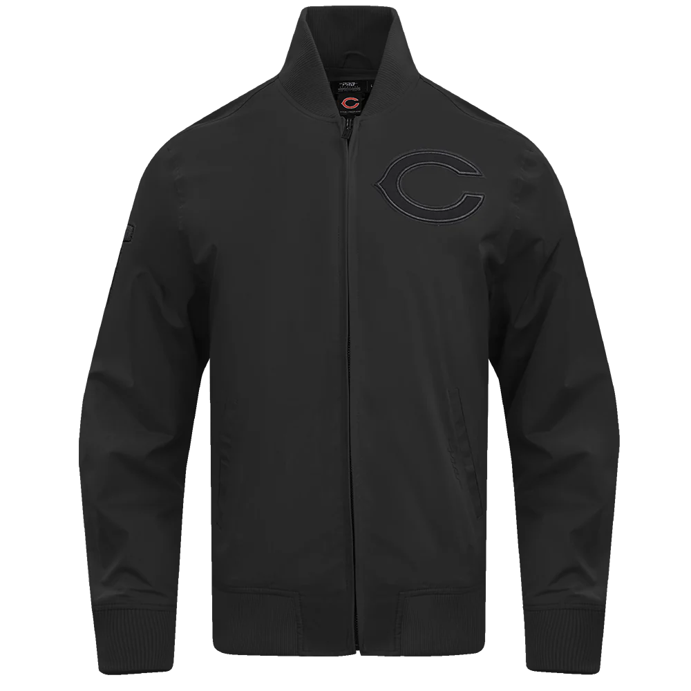 NFL CHICAGO BEARS NEUTRAL TWILL JACKET (BLACK)