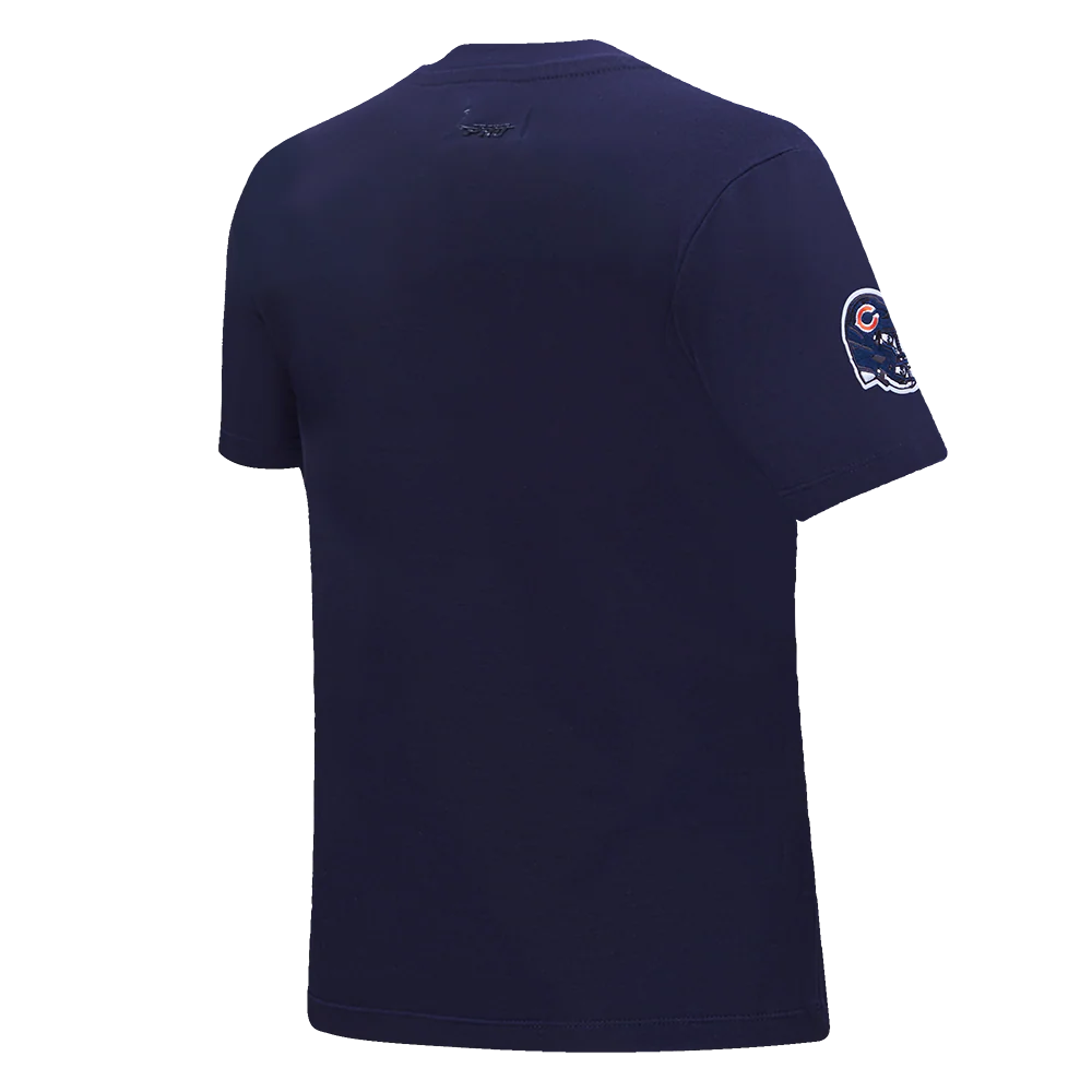 NFL CHICAGO BEARS CLASSIC SHORT SLEEVE WOMEN'S SINGLE JERSEY SLIM FIT TEE (MIDNIGHT NAVY) - Image 3