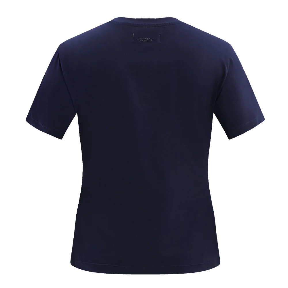 NFL CHICAGO BEARS CLASSIC SHORT SLEEVE WOMEN'S SINGLE JERSEY SLIM FIT TEE (MIDNIGHT NAVY) - Image 4