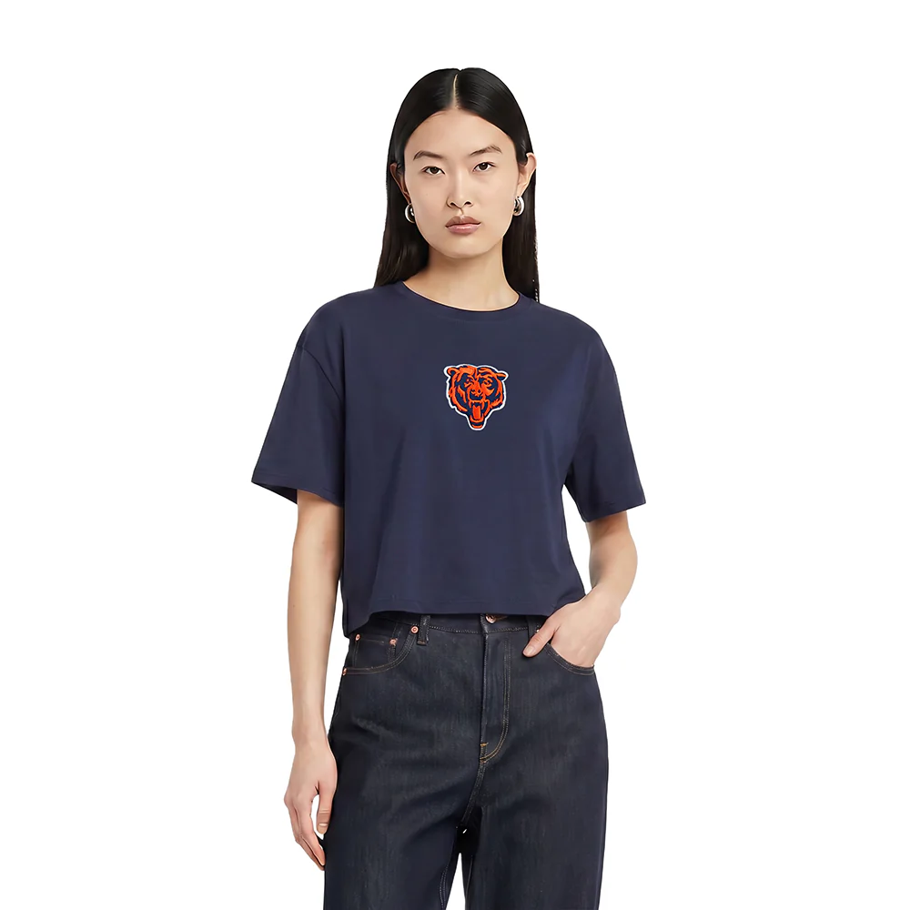 NFL CHICAGO BEARS WINGSPAN WOMEN'S SJ BOXY TEE (MIDNIGHT NAVY) - Image 2