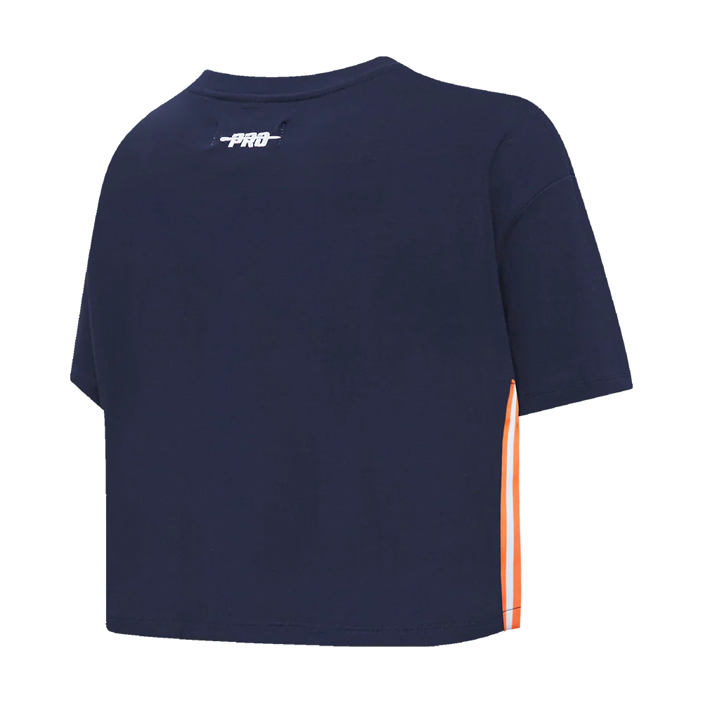 NFL CHICAGO BEARS RETRO ELEVATION WOMEN'S SINGLE JERSEY BOXY TEE (MIDNIGHT NAVY) - Image 11