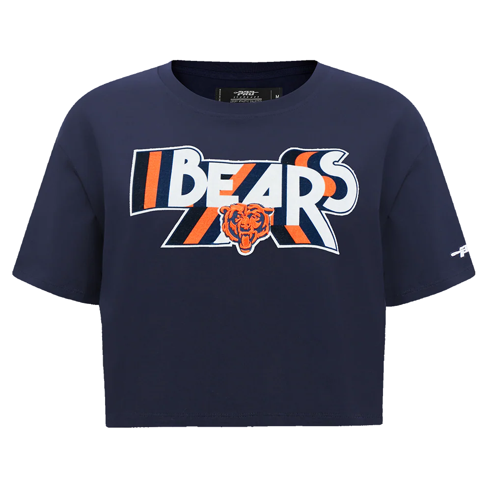 NFL CHICAGO BEARS RETRO ELEVATION WOMEN'S SINGLE JERSEY BOXY TEE (MIDNIGHT NAVY) - Image 3