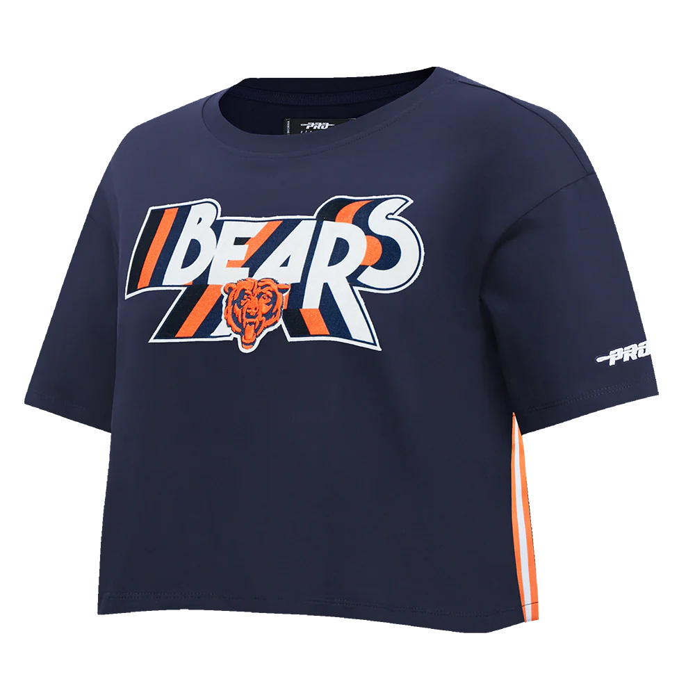 NFL CHICAGO BEARS RETRO ELEVATION WOMEN'S SINGLE JERSEY BOXY TEE (MIDNIGHT NAVY) - Image 5