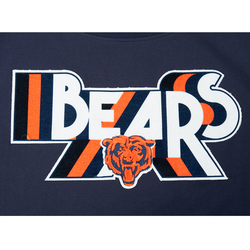 NFL CHICAGO BEARS RETRO ELEVATION WOMEN'S SINGLE JERSEY BOXY TEE (MIDNIGHT NAVY) - Image 7