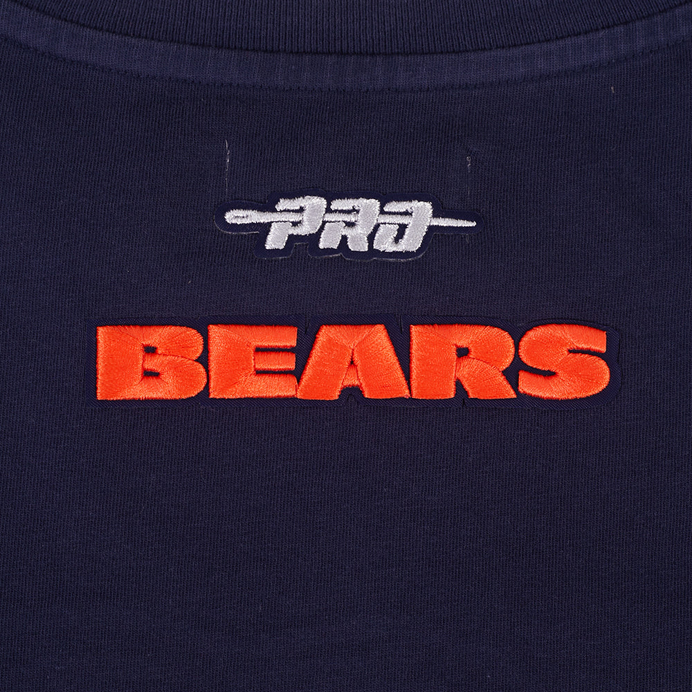 NFL CHICAGO BEARS TEAM CRYSTALLINE WOMEN'S S/S BOXY TEE (WASHED MIDNIGHT NAVY) - Image 6