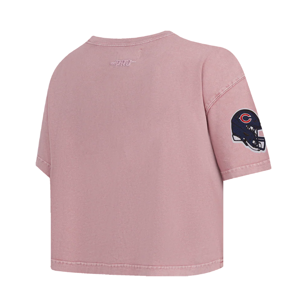 NFL CHICAGO BEARS WASHED JEWELS WOMEN'S S/S BOXY TEE (WASHED MAUVE) - Image 4