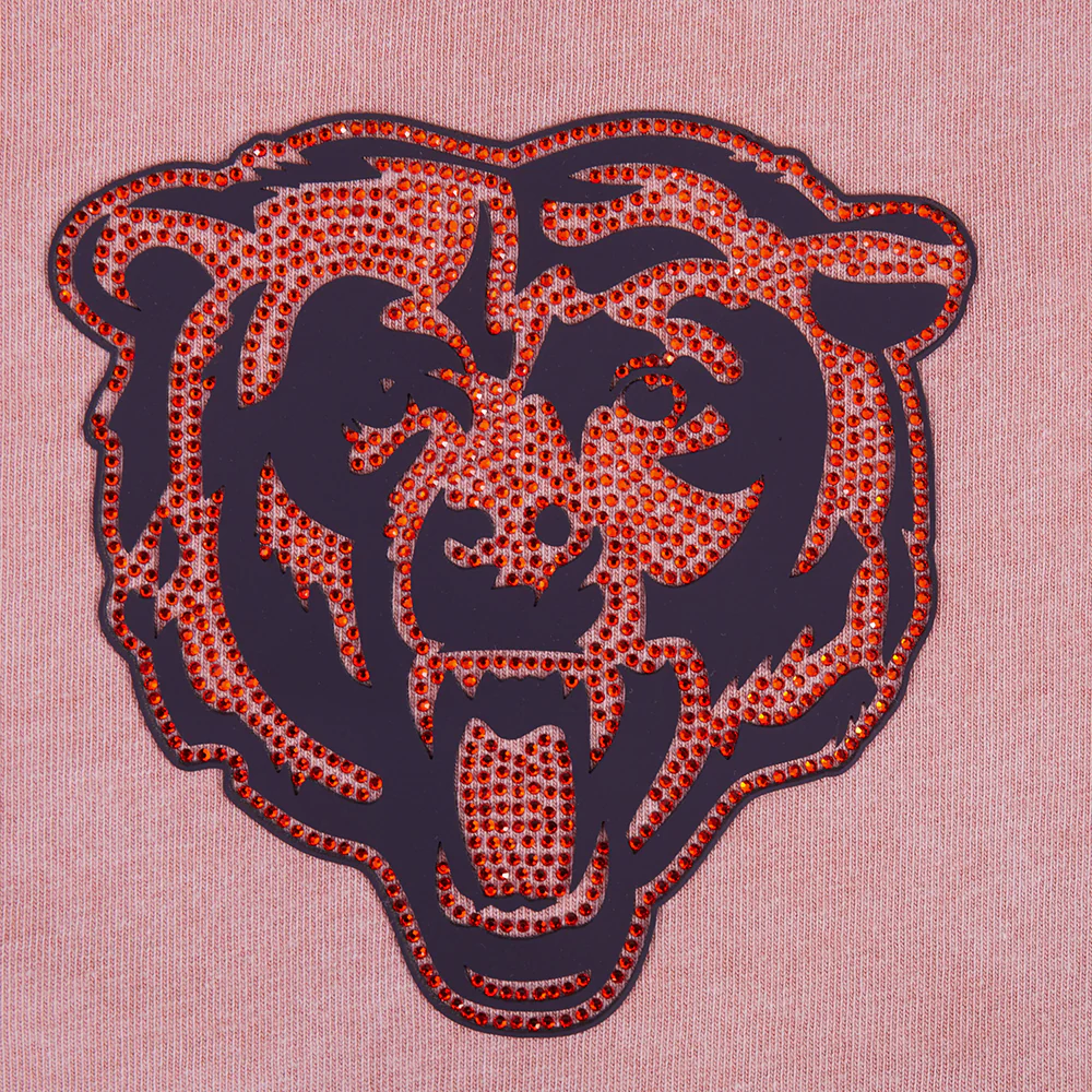 NFL CHICAGO BEARS WASHED JEWELS WOMEN'S S/S BOXY TEE (WASHED MAUVE) - Image 6