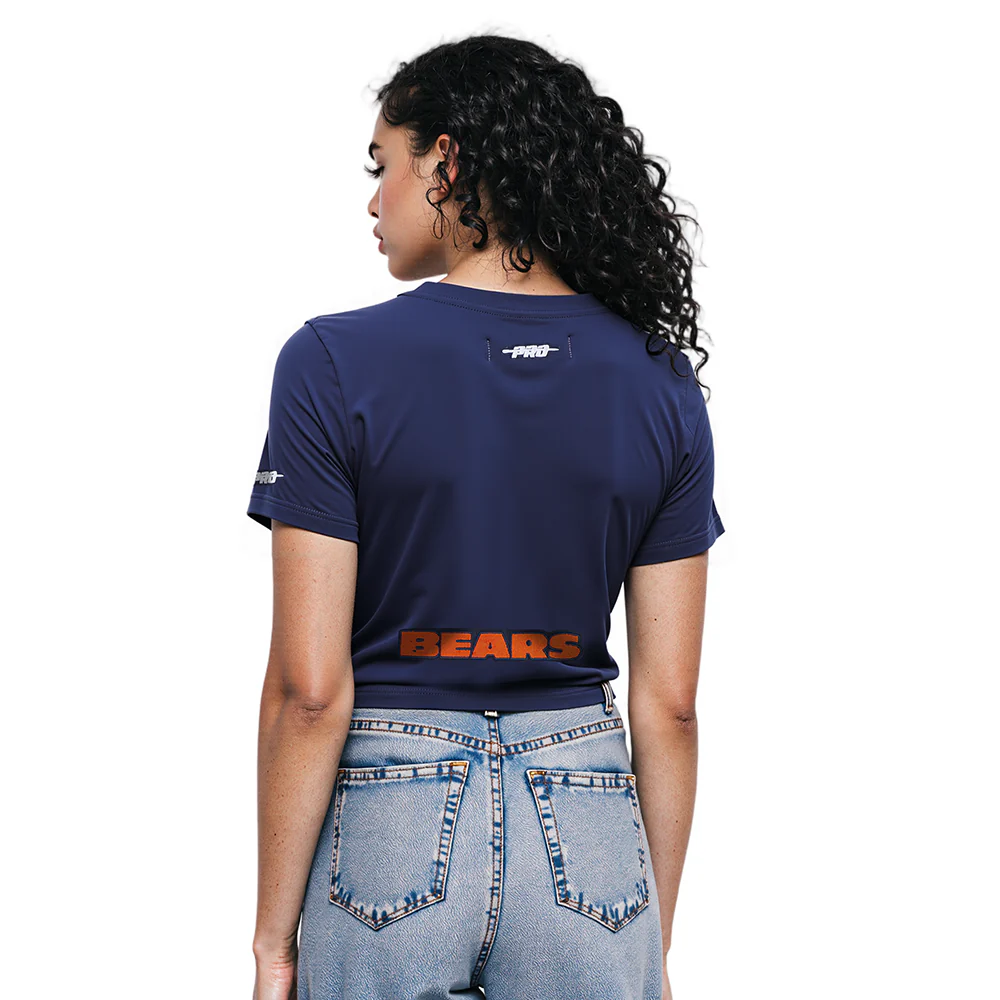 NFL CHICAGO BEARS CALEB WILLIAMS #18 CLASSIC PNN WOMEN'S SJ BOXY TEE (MIDNIGHT NAVY) - Image 2
