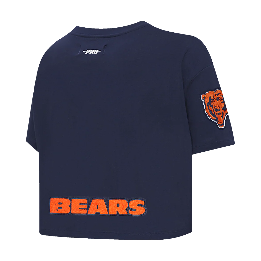 NFL CHICAGO BEARS CALEB WILLIAMS #18 CLASSIC PNN WOMEN'S SJ BOXY TEE (MIDNIGHT NAVY) - Image 4