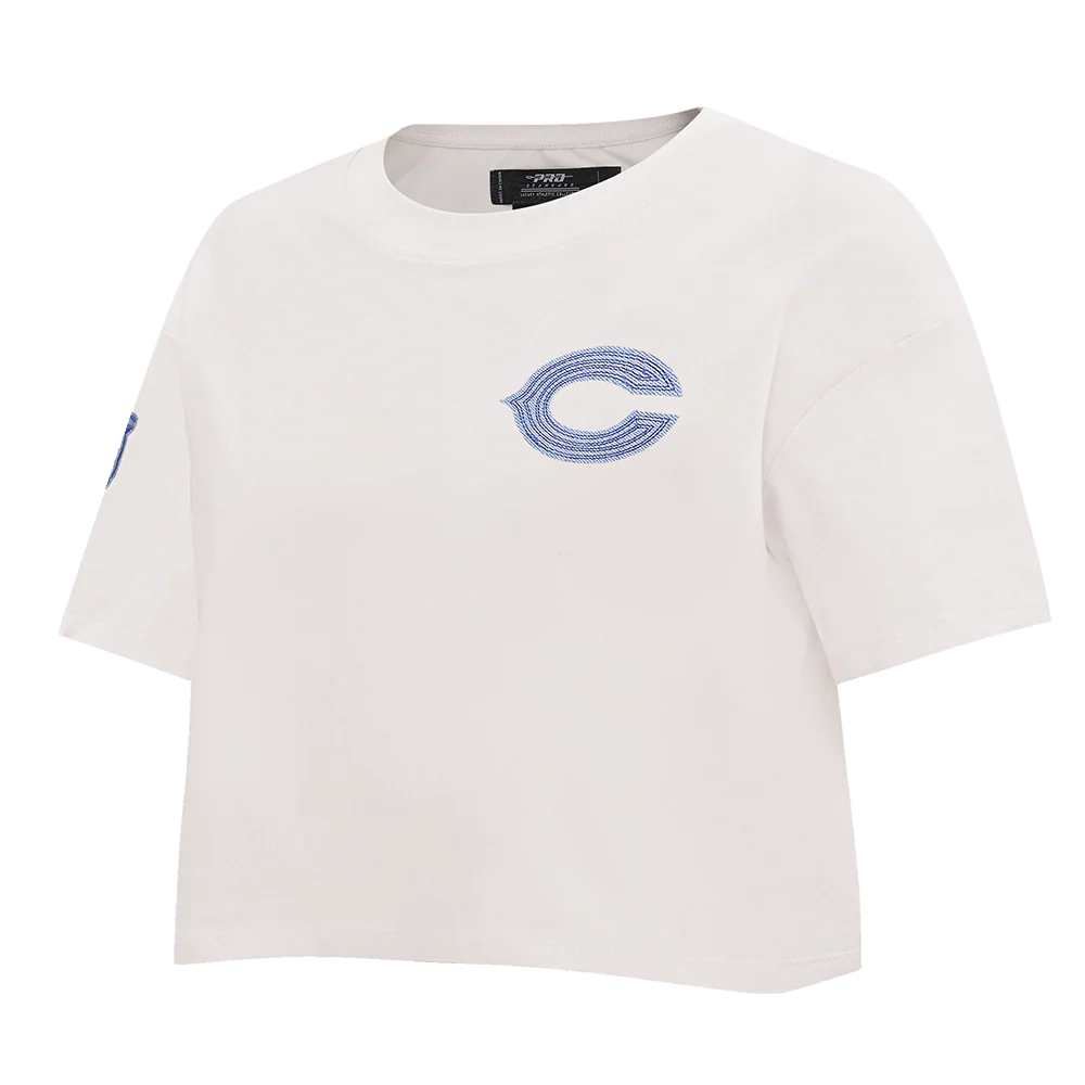 NFL CHICAGO BEARS VARSITY BLUES WOMEN'S BOXY TEE (LINEN) - Image 2