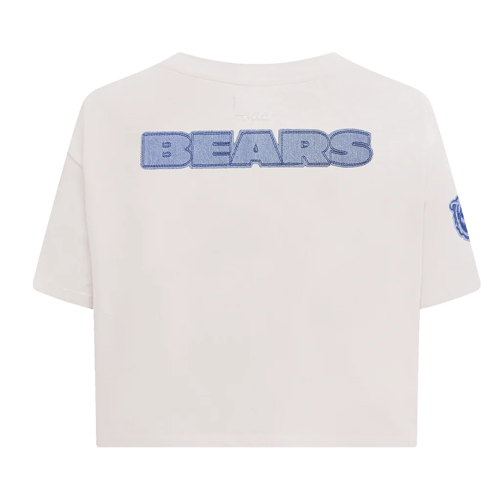NFL CHICAGO BEARS VARSITY BLUES WOMEN'S BOXY TEE (LINEN) - Image 3