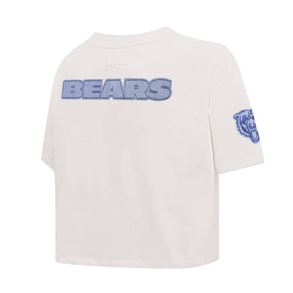 NFL CHICAGO BEARS VARSITY BLUES WOMEN'S BOXY TEE (LINEN) - Image 4