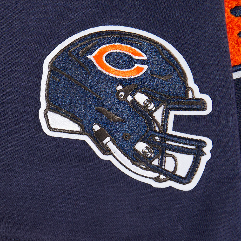NFL CHICAGO BEARS CLASSIC BIG BOYS SHORT SLEEVE STRIPED RIB TEE (MIDNIGHT NAVY/ORANGE) - Image 13