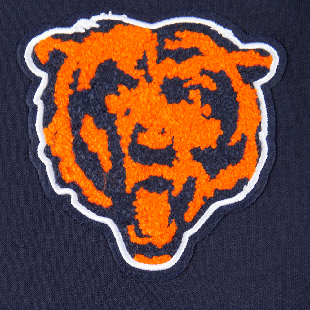 NFL CHICAGO BEARS CLASSIC BIG BOYS FLEECE PULLOVER HOODIE (MIDNIGHT NAVY) - Image 3