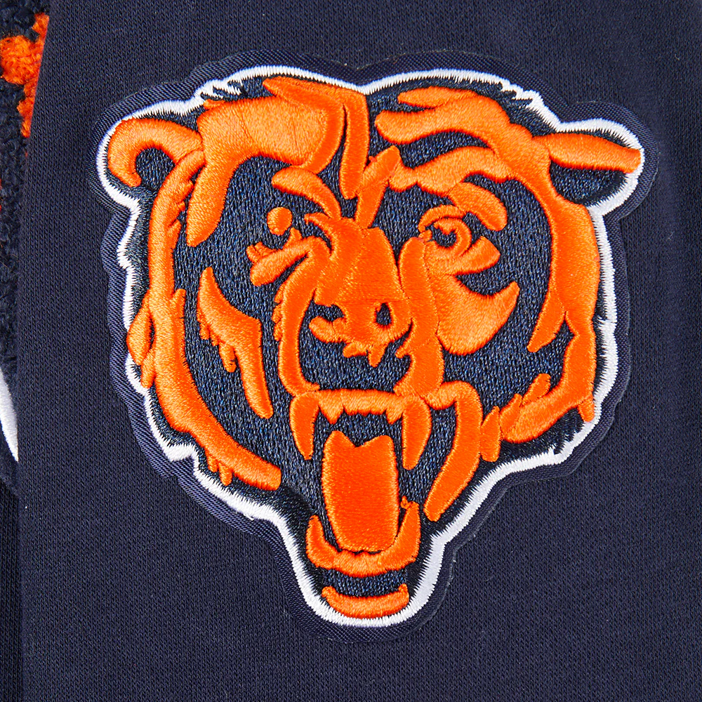 NFL CHICAGO BEARS CLASSIC BIG BOYS FLEECE PULLOVER HOODIE (MIDNIGHT NAVY) - Image 4