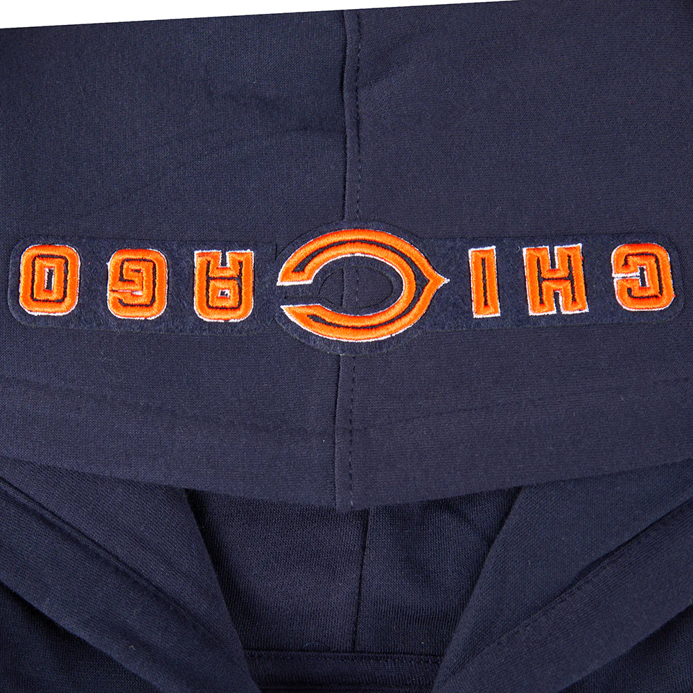 NFL CHICAGO BEARS CLASSIC BIG BOYS FLEECE PULLOVER HOODIE (MIDNIGHT NAVY) - Image 5