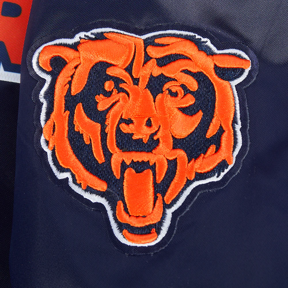 NFL CHICAGO BEARS CLASSIC BIG BOYS SATIN JACKET (MIDNIGHT NAVY) - Image 4