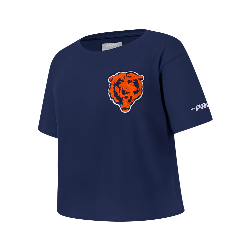 NFL CHICAGO BEARS CLASSIC BIG GIRLS SHORT SLEEVE BOXY TEE (MIDNIGHT NAVY)