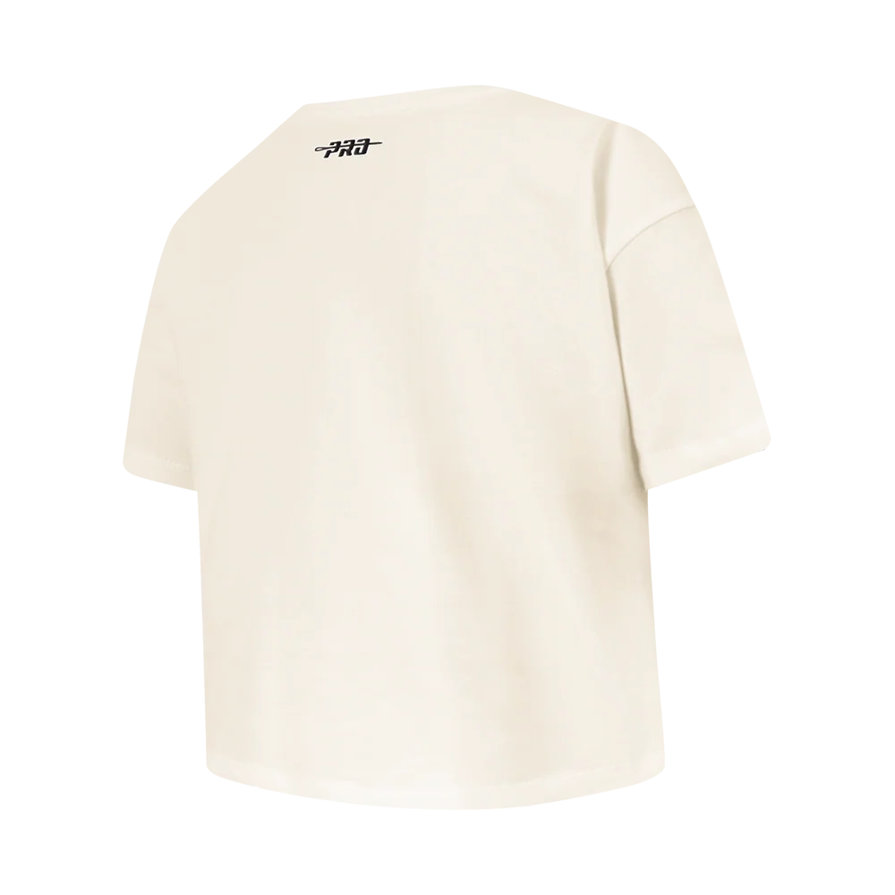NFL CHICAGO BEARS RETRO CLASSIC BIG GIRL'S SS BOXY TEE (EGGSHELL) - Image 4