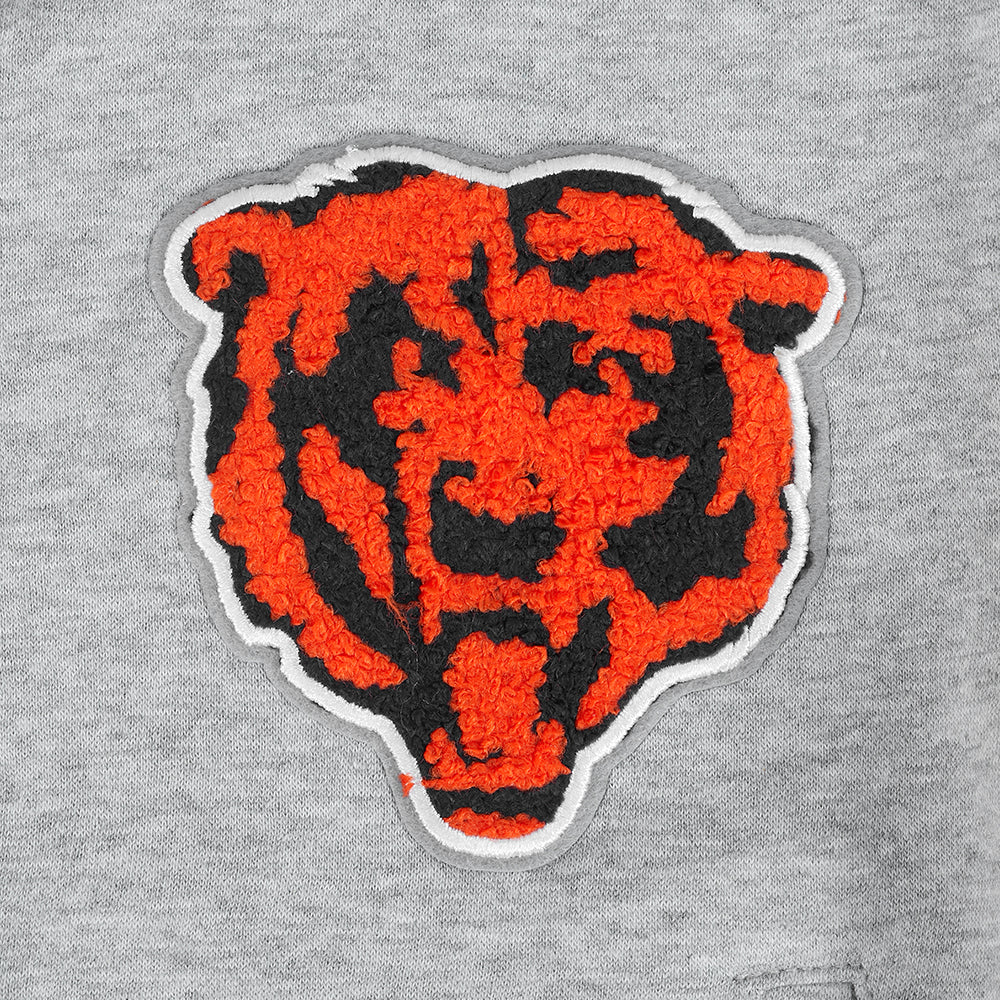 NFL CHICAGO BEARS CLASSIC BIG GIRL'S FLC FZ HOODIE (HEATHER GREY) - Image 6