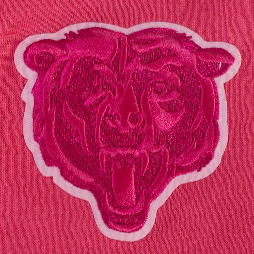 NFL CHICAGO BEARS TRIPLE PINK BIG GIRLS FLEECE CREWNECK (BEETROOT PURPLE) - Image 5