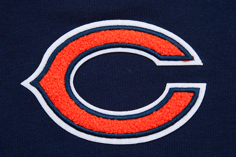 NFL CHICAGO BEARS CLASSIC WOMEN'S FLEECE CROPPED PULLOVER HOODIE (MIDNIGHT NAVY) - Image 5