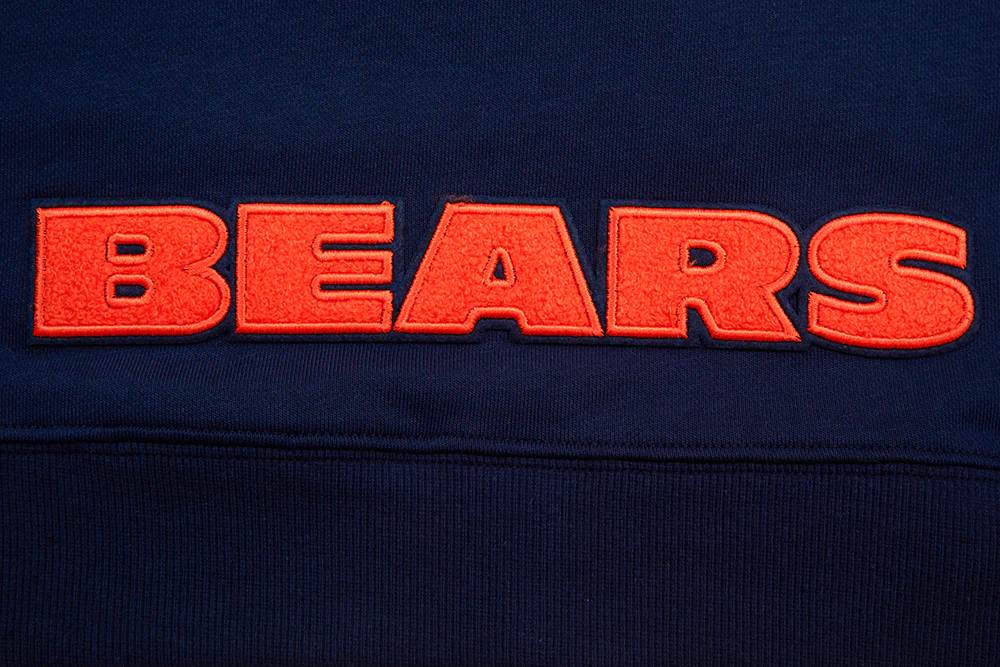 NFL CHICAGO BEARS CLASSIC WOMEN'S FLEECE CROPPED PULLOVER HOODIE (MIDNIGHT NAVY) - Image 7