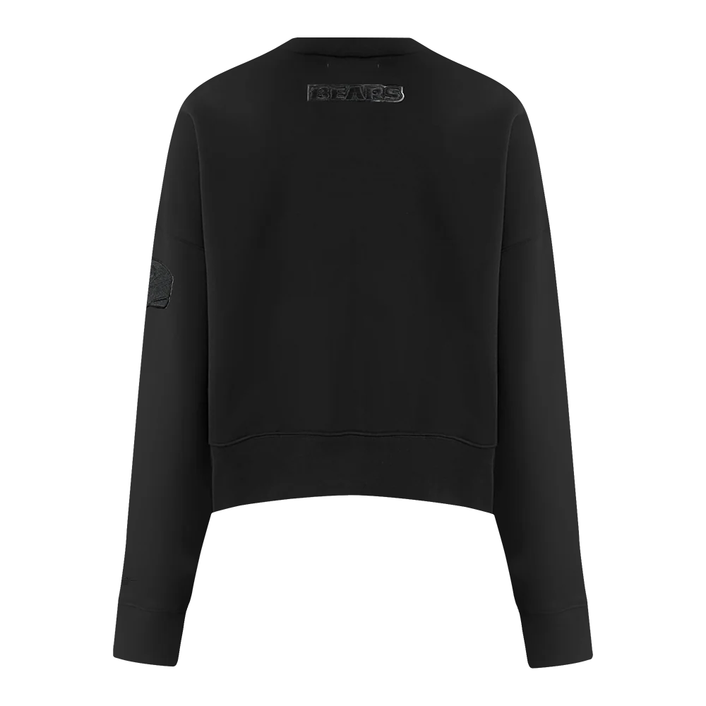 NFL CHICAGO BEARS TRIPLE BLACK WOMEN'S FLC CREWNECK (TRIPLE BLACK WOMEN'S) - Image 3