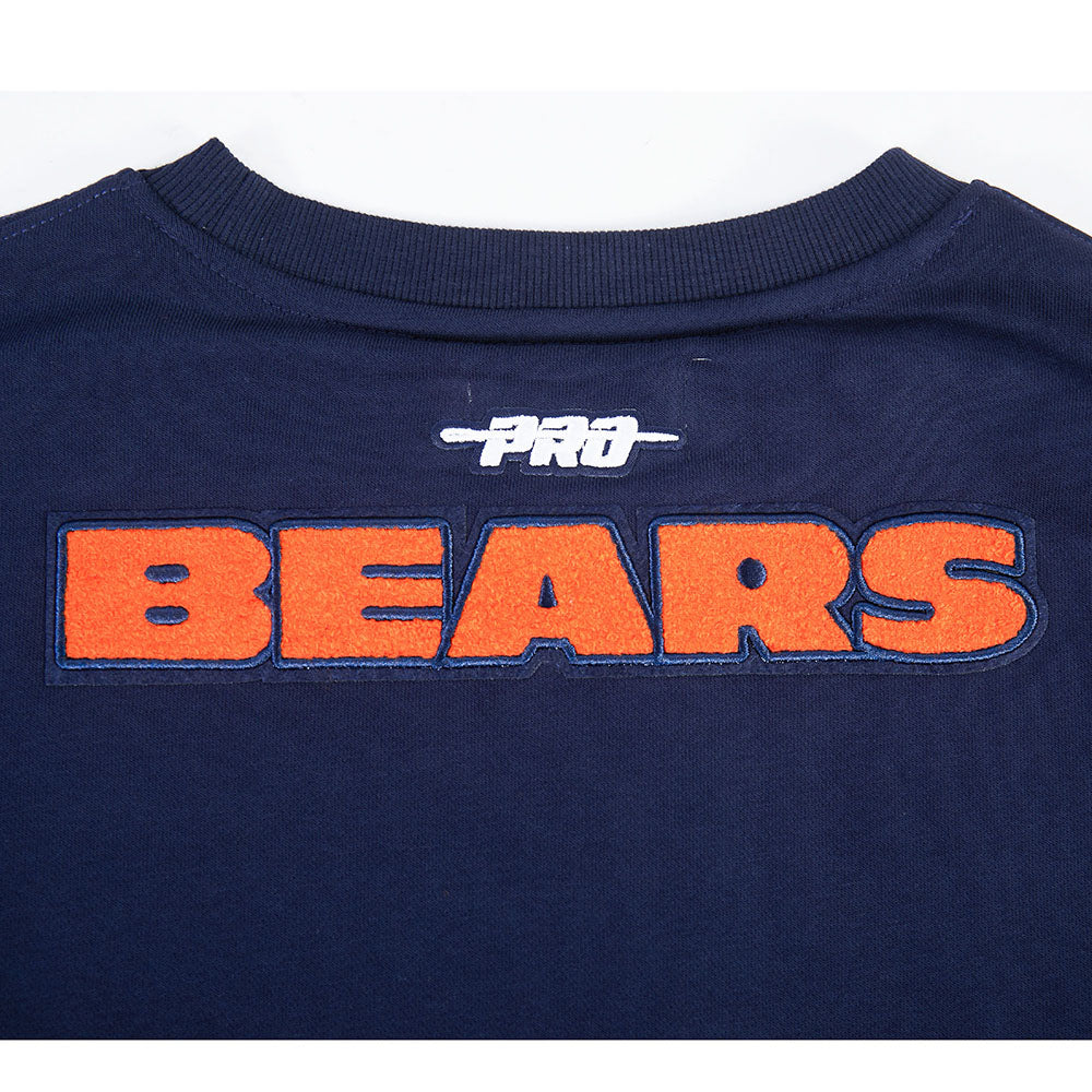NFL CHICAGO BEARS CALEB WILLIAMS #18 CLASSIC PNN WOMEN'S FLC CREWNECK (MIDNIGHT NAVY) - Image 7