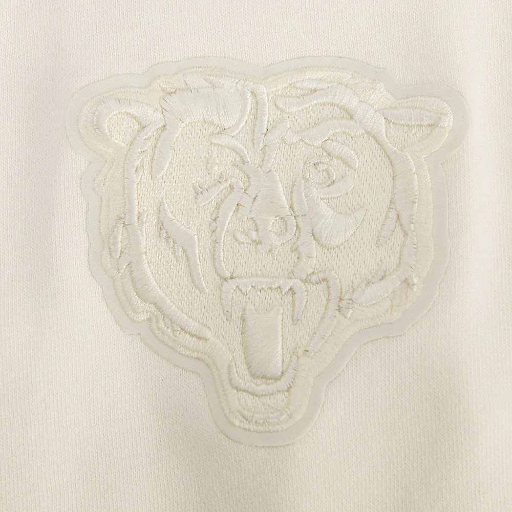 NFL CHICAGO BEARS CALEB WILLIAMS #18 NEUTRAL WOMEN'S FLC CREWNECK (EGGSHELL) - Image 7