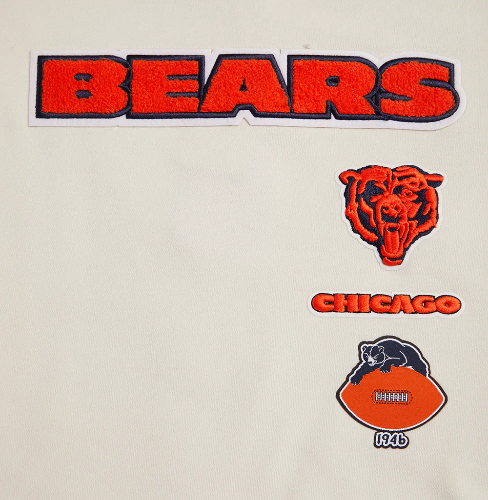 NFL CHICAGO BEARS RETRO CLASSIC WOMEN'S CREWNECK (EGGSHELL/MIDNIGHT NAVY) - Image 6