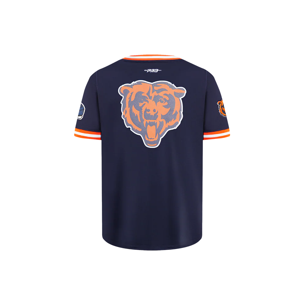 NFL CHICAGO BEARS CLASSIC LITTLE BOYS SHORT SLEEVE MESH TEE (MIDNIGHT NAVY/ORANGE) - Image 5