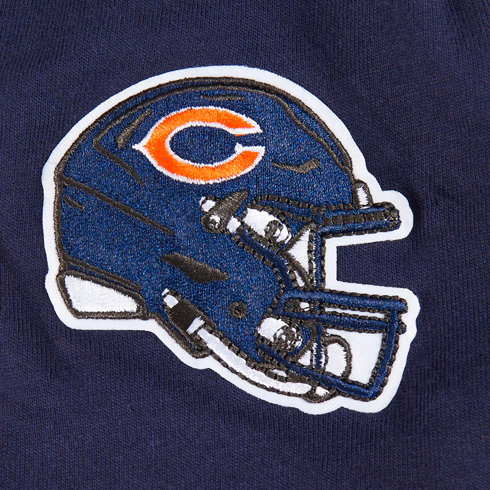 NFL CHICAGO BEARS CLASSIC LITTLE BOYS SHORT SLEEVE STRIPED RIB TEE (MIDNIGHT NAVY/ORANGE) - Image 5