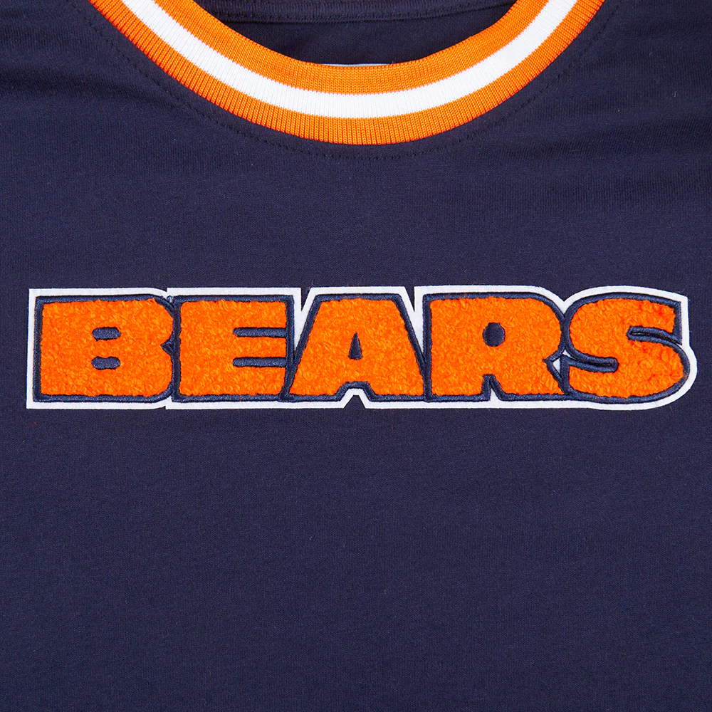 NFL CHICAGO BEARS CLASSIC LITTLE BOYS SHORT SLEEVE STRIPED RIB TEE (MIDNIGHT NAVY/ORANGE) - Image 7