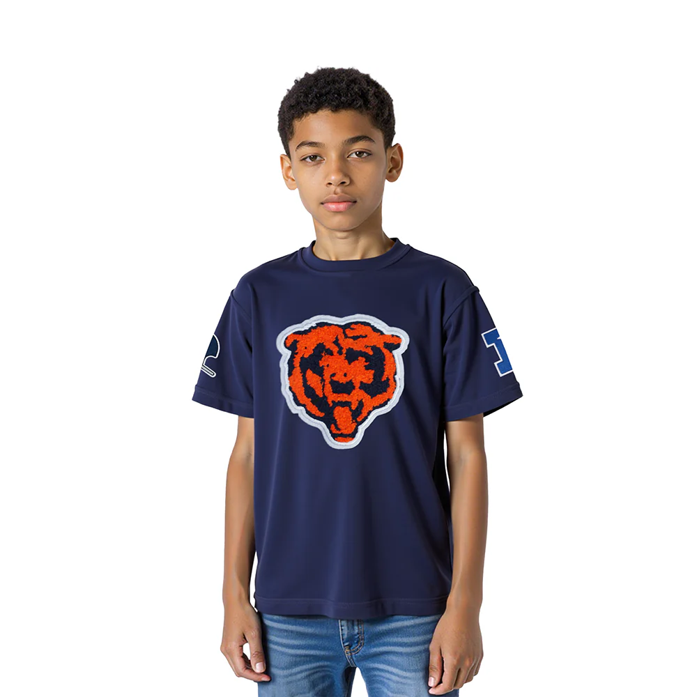 NFL CHICAGO BEARS RETRO CLASSIC LITTLE BOYS SHORT SLEEVE TEE (MIDNIGHT NAVY)