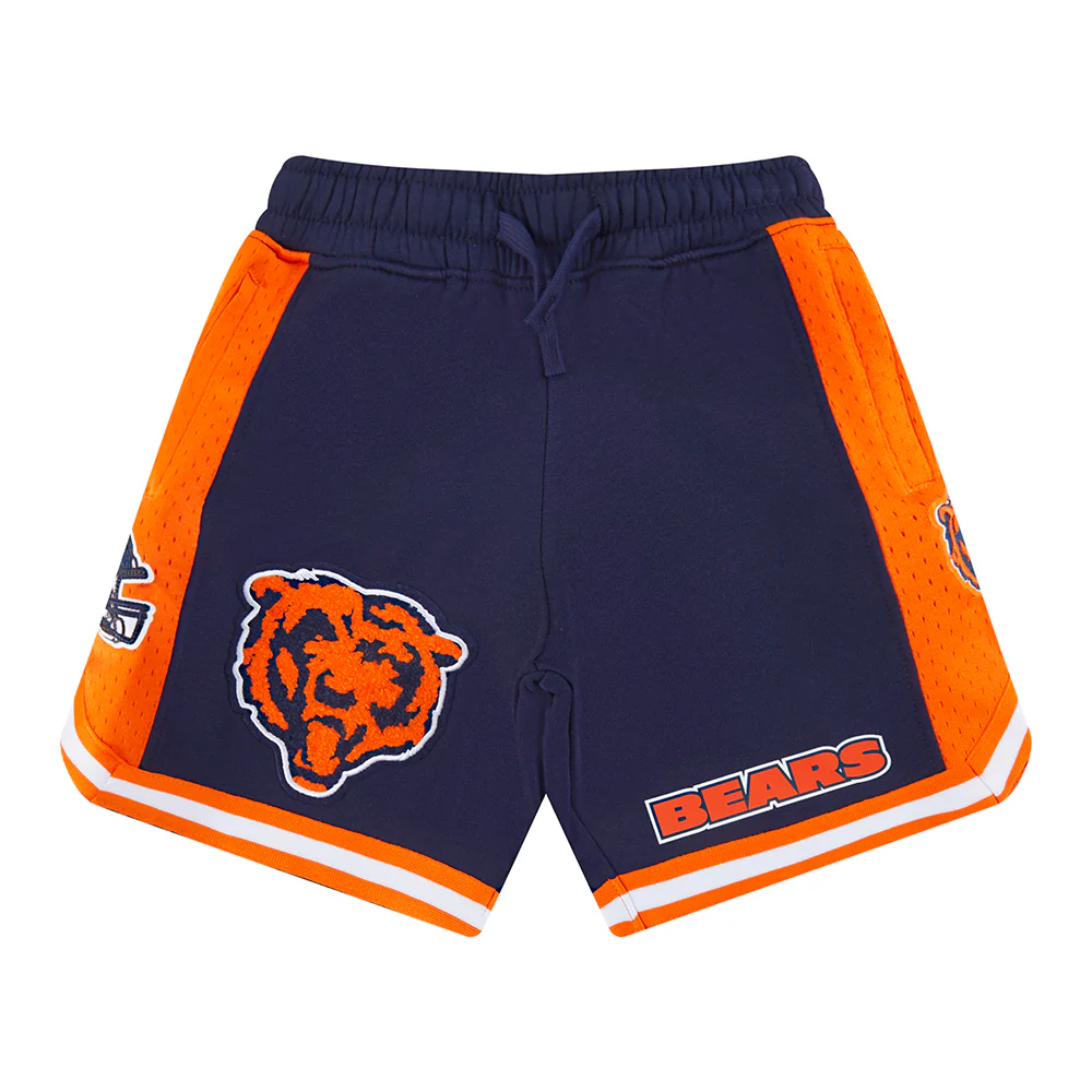 NFL CHICAGO BEARS CLASSIC LITTLE BOYS FLEECE 2.0 SHORT (MIDNIGHT NAVY/ORANGE) - Image 4