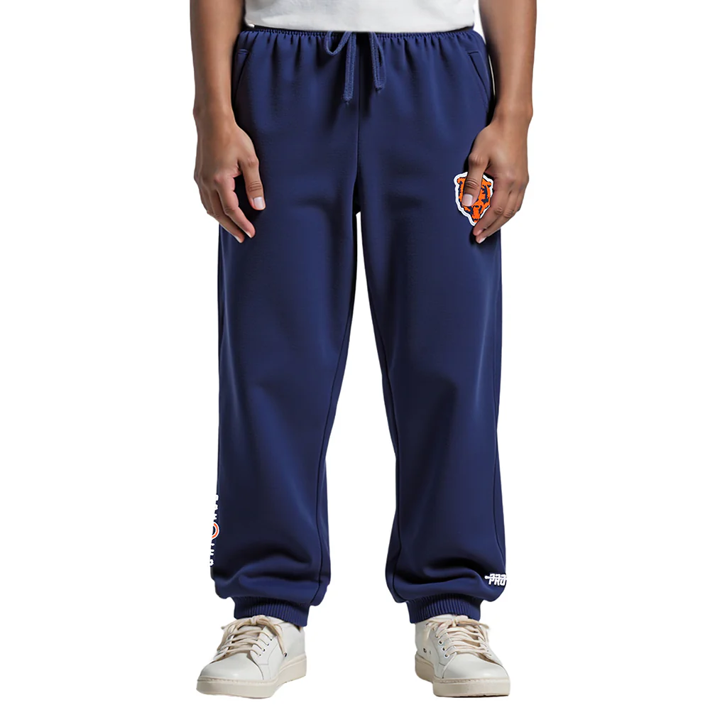 NFL CHICAGO BEARS CLASSIC CHENILLE LITTLE BOY'S FLEECE SWEATPANT (MIDNIGHT NAVY)