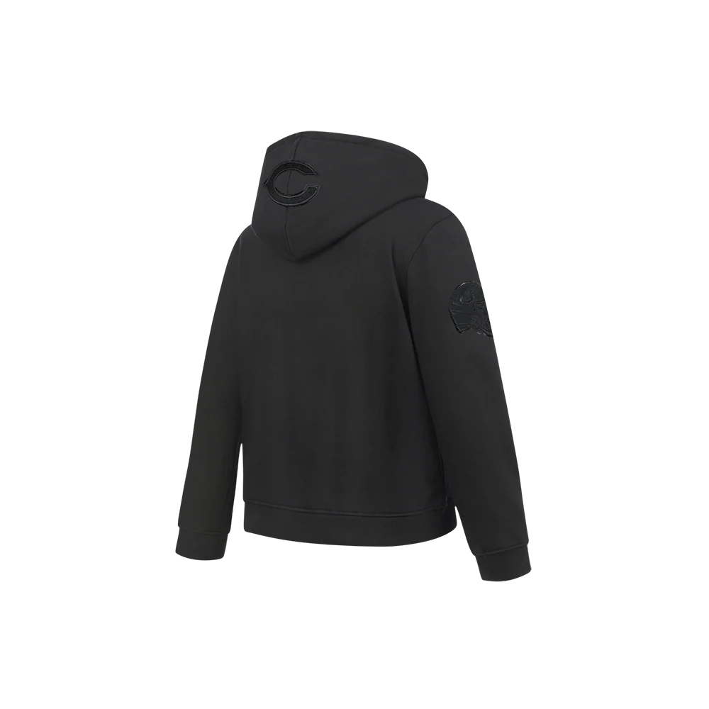NFL CHICAGO BEARS TRIPLE BLACK LITTLE BOYS FLEECE PULLOVER HOODIE (BLACK) - Image 4