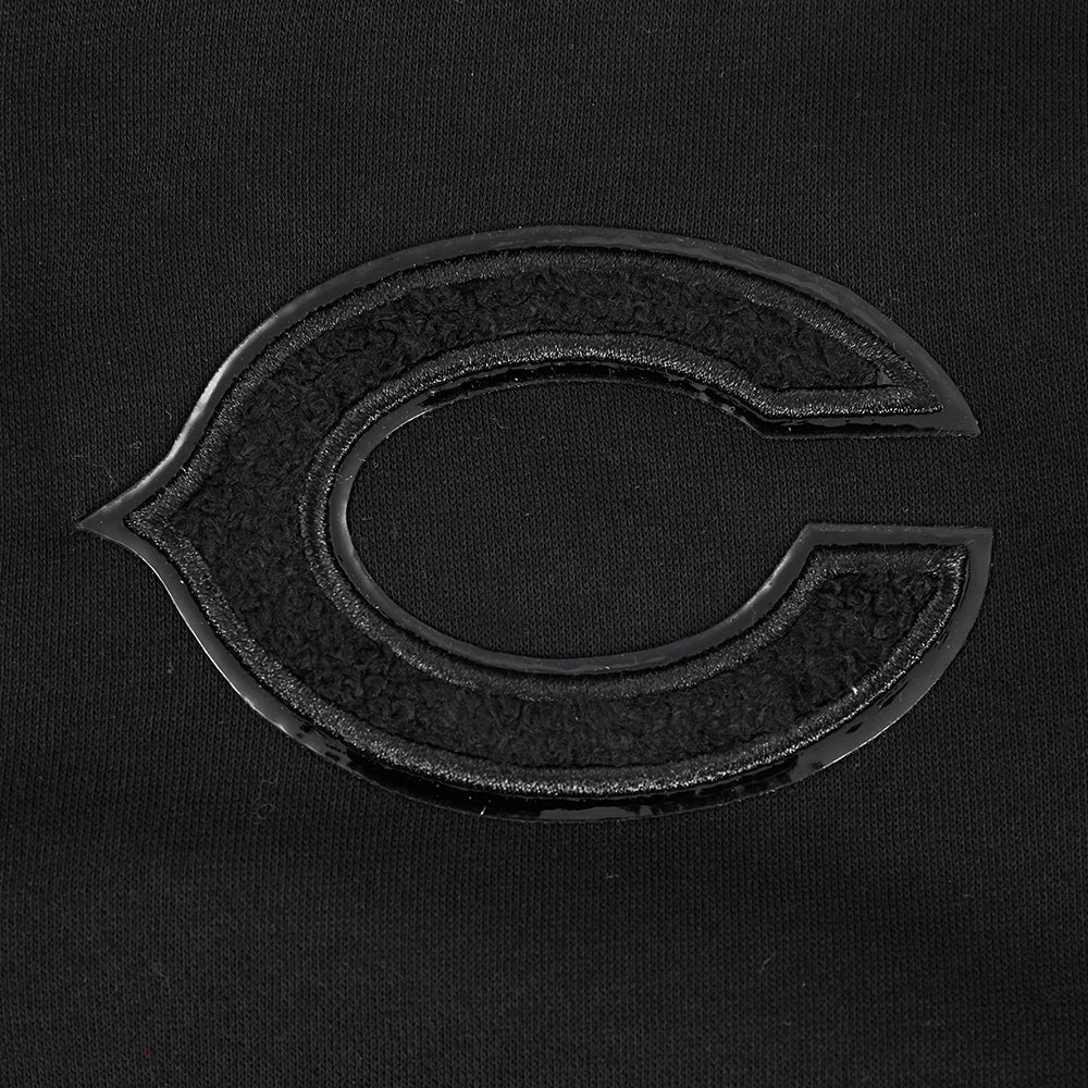 NFL CHICAGO BEARS TRIPLE BLACK LITTLE BOY'S FLC FZ HOODIE (BLACK) - Image 5