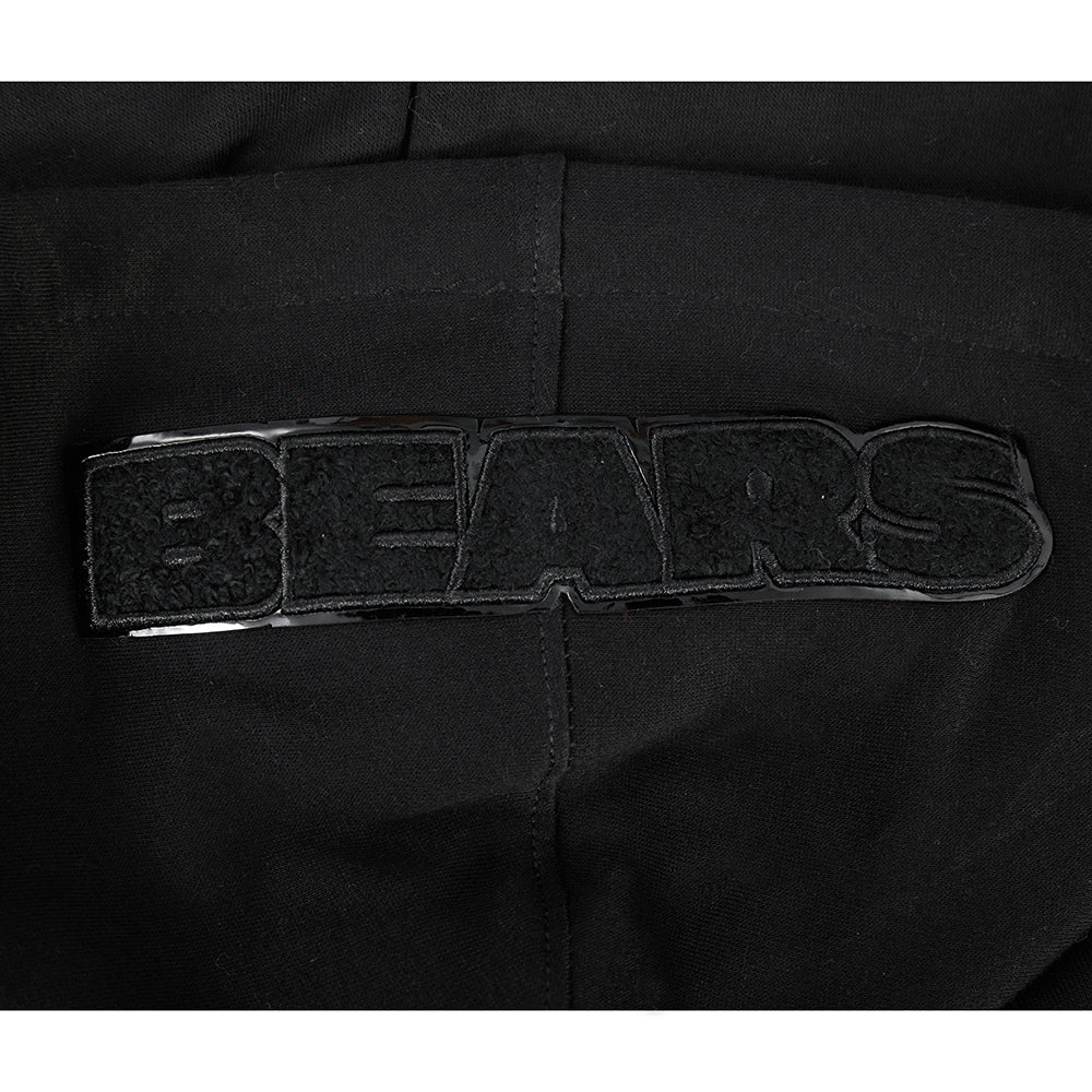 NFL CHICAGO BEARS TRIPLE BLACK LITTLE BOY'S FLC FZ HOODIE (BLACK) - Image 8