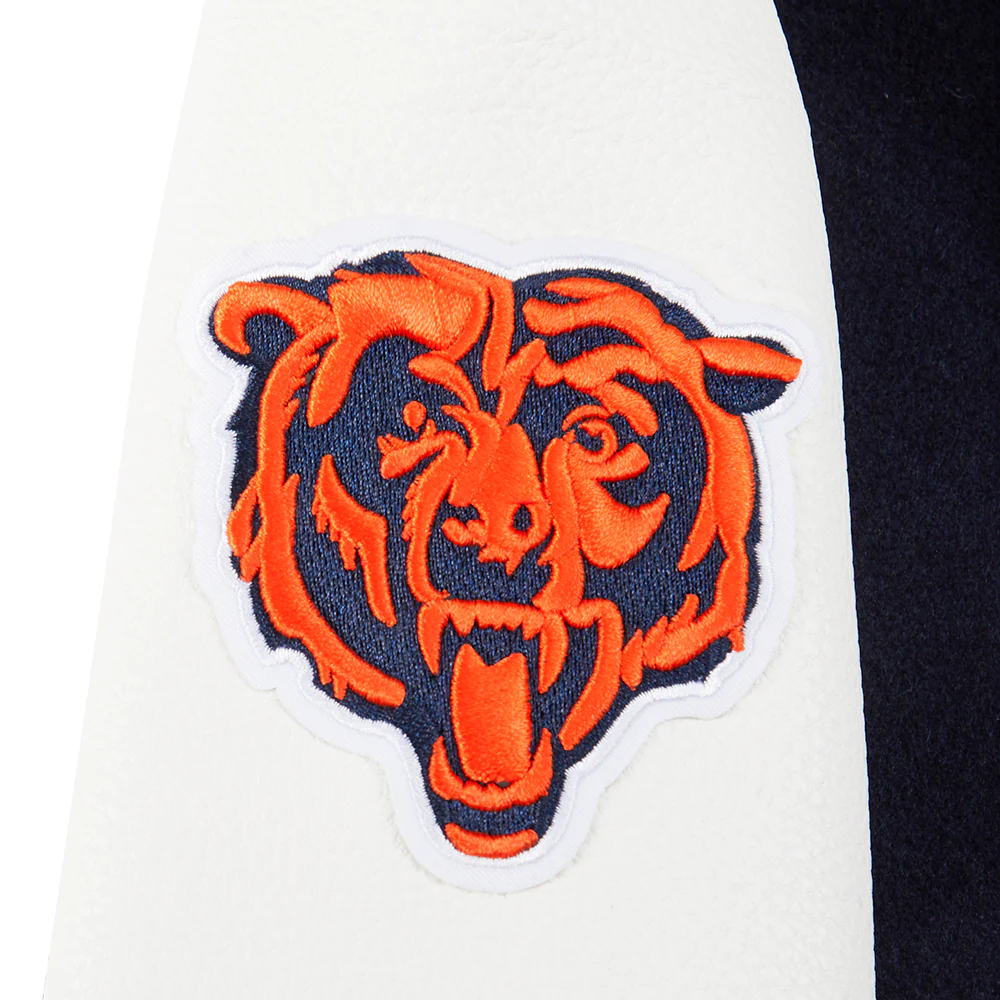 NFL CHICAGO BEARS CLASSIC LITTLE BOYS WOOL VARSITY JACKET (MIDNIGHT NAVY/WHITE) - Image 11