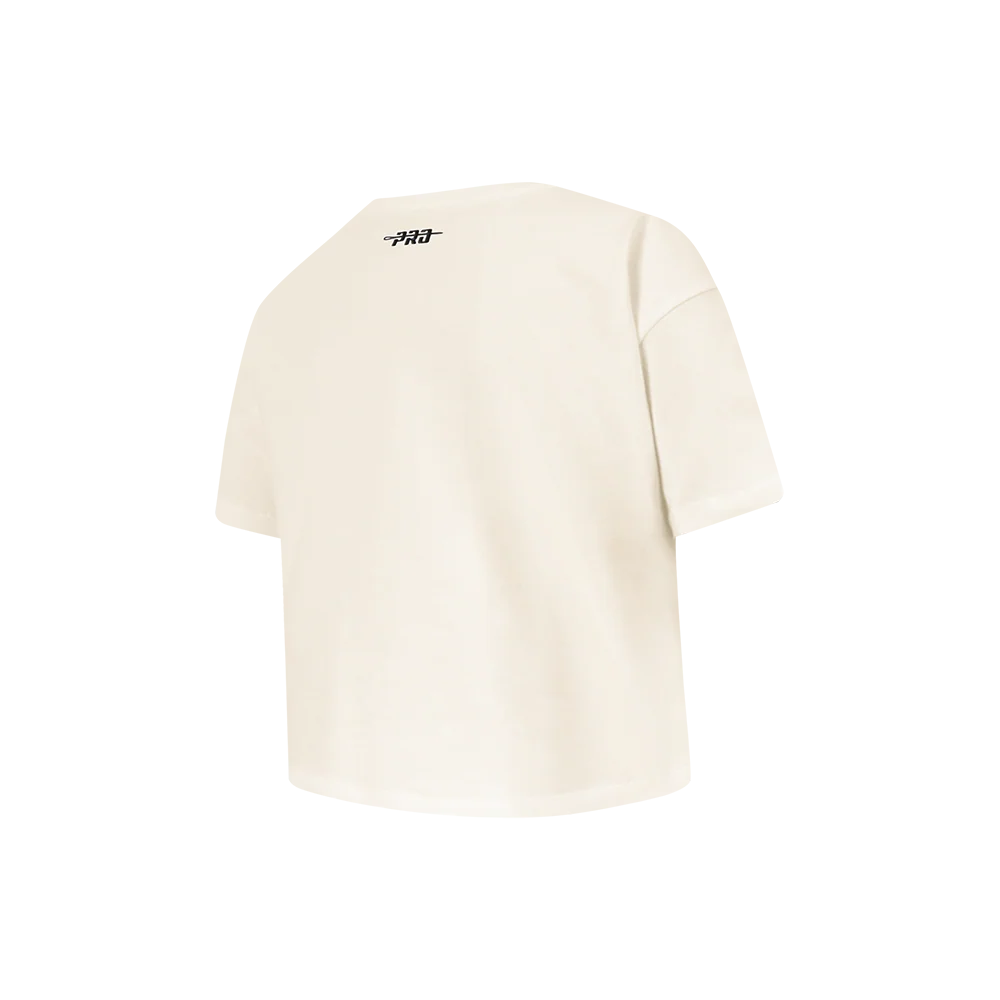 NFL CHICAGO BEARS RETRO CLASSIC LITTLE GIRL'S SS BOXY TEE (EGGSHELL) - Image 4