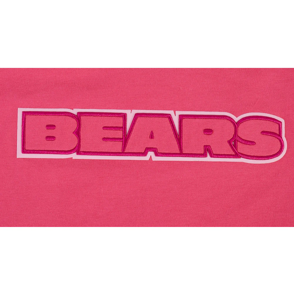 NFL CHICAGO BEARS TRIPLE PINK LITTLE GIRLS SHORT SLEEVE BOXY TEE (BEETROOT PURPLE) - Image 5