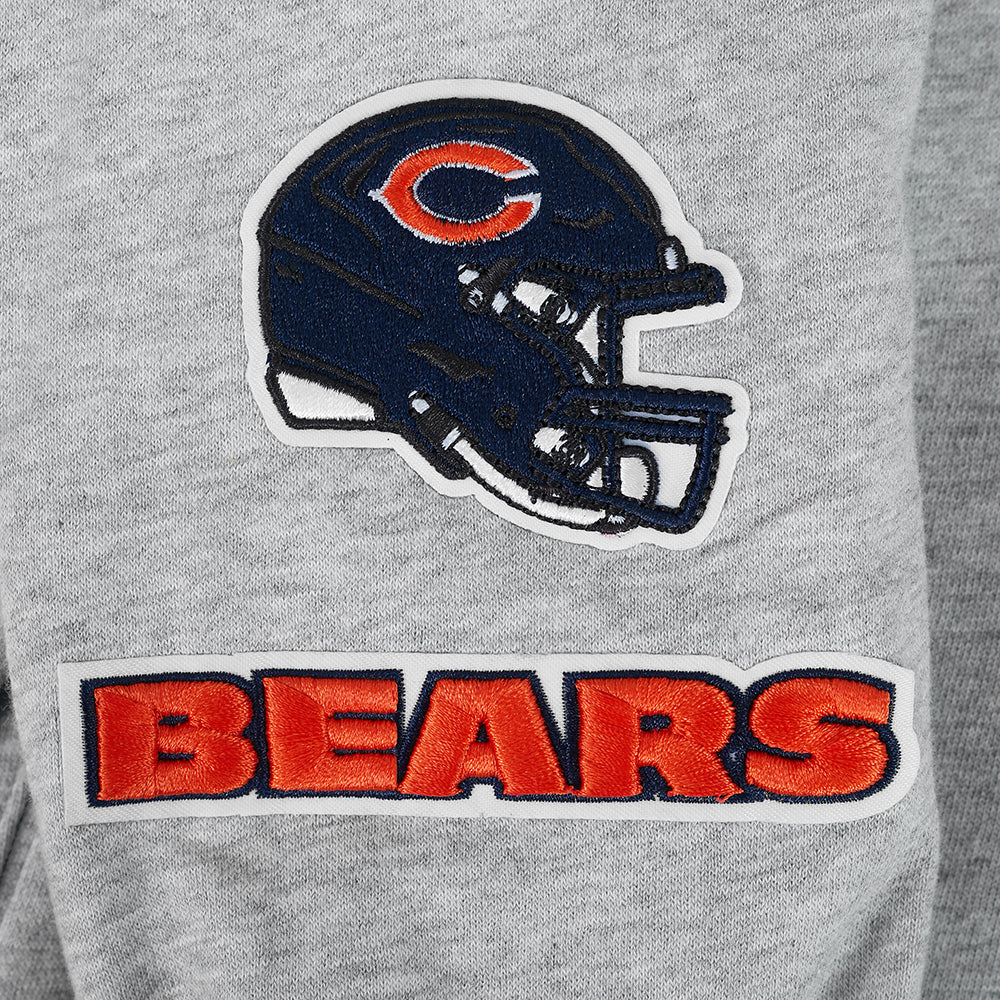 NFL CHICAGO BEARS CLASSIC LITTLE GIRL'S FLC FZ HOODIE (HEATHER GREY) - Image 7