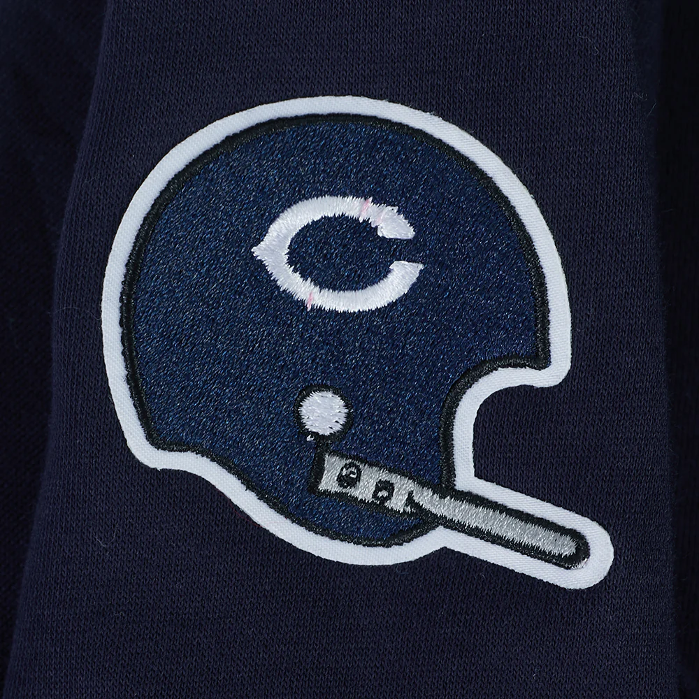 NFL CHICAGO BEARS RETRO CLASSIC LITTLE GIRLS RIB FLEECE CREWNECK (MIDNIGHT NAVY/ORANGE/MIDNIGHT NAVY) - Image 5